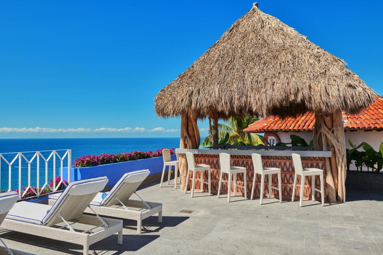 Hotel Luxury Patio Azul (Adults Only) Puerto Vallarta Exterior photo Rooftop bar at the Hotel El Ganchán